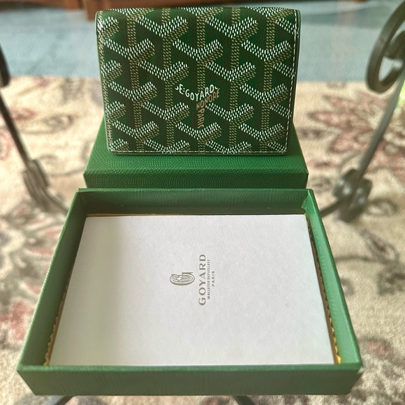 Goyard Emerald Green Leather Wallet - Picture 4 of 4